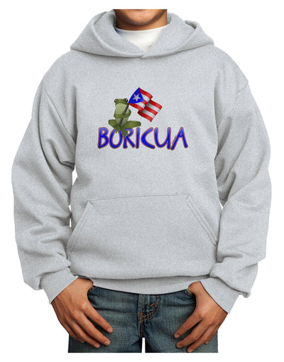 Coqui Boricua Youth Hoodie Pullover Sweatshirt-Youth Hoodie-TooLoud-Ash-XS-Davson Sales