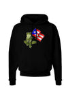 Coqui Holding Flag Dark Hoodie Sweatshirt-Hoodie-TooLoud-Black-Small-Davson Sales