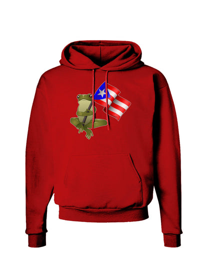 Coqui Holding Flag Dark Hoodie Sweatshirt-Hoodie-TooLoud-Red-Small-Davson Sales