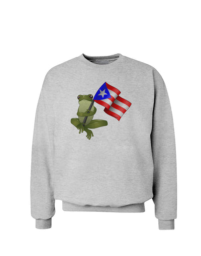 Coqui Holding Flag Sweatshirt-Sweatshirts-TooLoud-AshGray-Small-Davson Sales