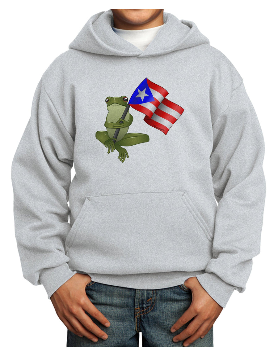 Coqui Holding Flag Youth Hoodie Pullover Sweatshirt-Youth Hoodie-TooLoud-White-XS-Davson Sales