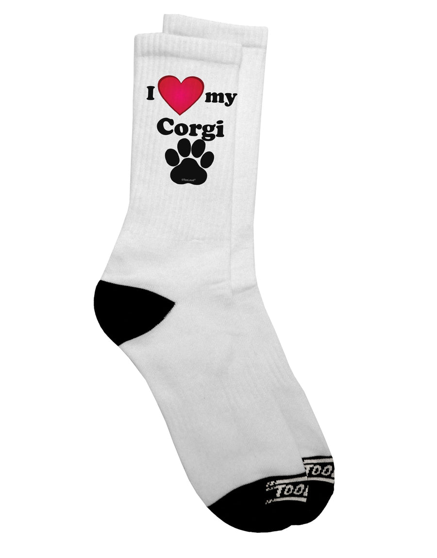 Corgi Lover's Essential: Adult Crew Socks - TooLoud-Socks-TooLoud-White-Ladies-4-6-Davson Sales