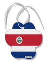 Costa Rica Flag AOP Paw Print Shaped Ornament All Over Print-Ornament-TooLoud-White-Davson Sales