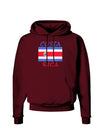 Costa Rica Flag Dark Hoodie Sweatshirt-Hoodie-TooLoud-Maroon-Small-Davson Sales