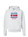 Costa Rica Flag Hoodie Sweatshirt-Hoodie-TooLoud-White-Small-Davson Sales