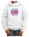 Costa Rica Flag Youth Hoodie Pullover Sweatshirt-Youth Hoodie-TooLoud-White-XS-Davson Sales