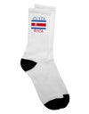 Costa Rican Flag Adult Crew Socks - Enhance Your Style with Authenticity-Socks-TooLoud-White-Ladies-4-6-Davson Sales