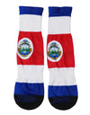 Costa Rican Flag All Over Print Adult Crew Socks - TooLoud-Socks-TooLoud-White-Ladies-4-6-Davson Sales