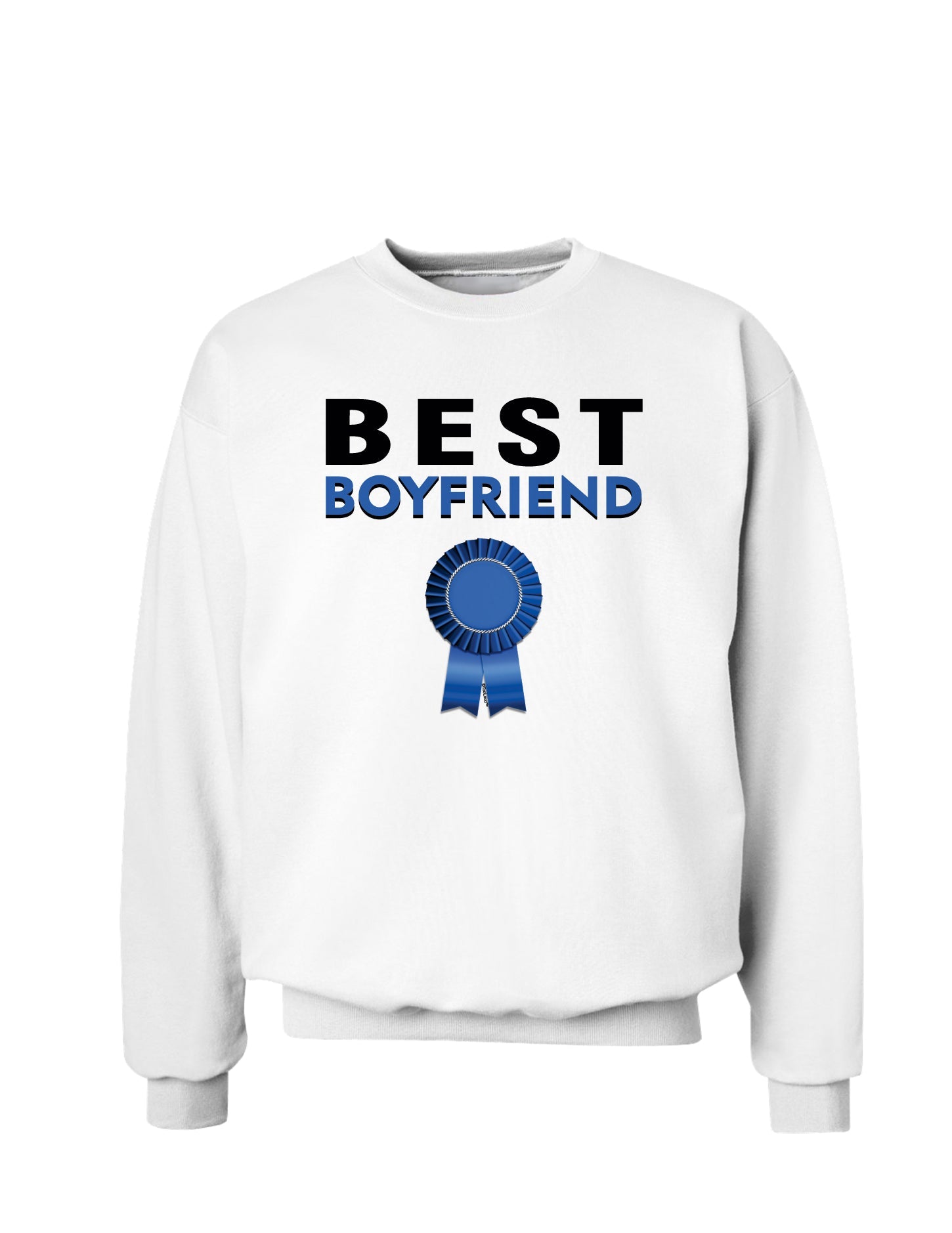 Couples Best Boyfriend or Girlfriend Sweatshirt - Boy or Girlfriend-Sweatshirts-TooLoud-White Boyfriend-Small-Davson Sales