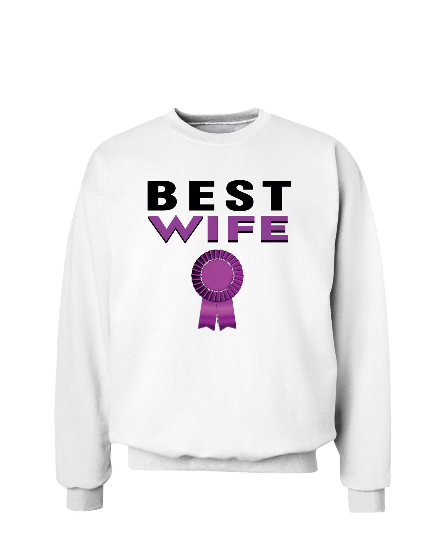 Couples Best Husband or Wife Sweatshirt - Husband or Wife-Sweatshirts-TooLoud-White Wife-Small-Davson Sales