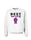 Couples Best Husband or Wife Sweatshirt - Husband or Wife-Sweatshirts-TooLoud-White Wife-Small-Davson Sales