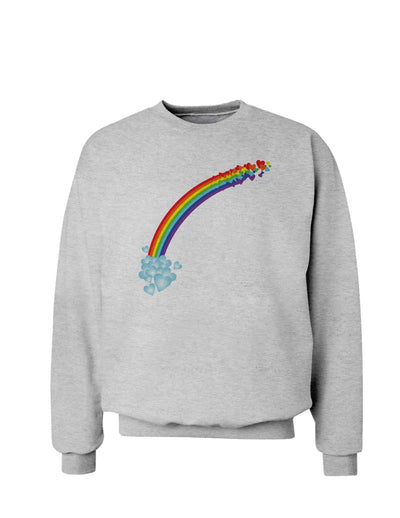 Couples Gay Rainbow Sweatshirt - Left Side or Right Side-TooLoud-Ash Gray Left Side-Small-Davson Sales