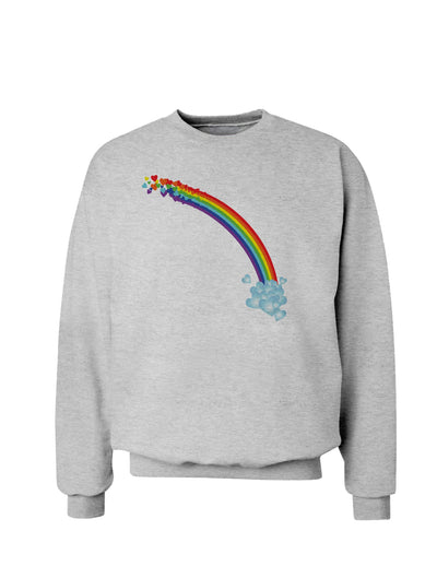 Couples Gay Rainbow Sweatshirt - Left Side or Right Side-TooLoud-Ash Gray Right Side-Small-Davson Sales