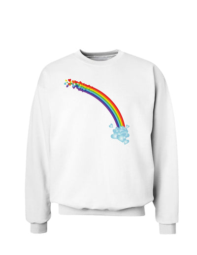 Couples Gay Rainbow Sweatshirt - Left Side or Right Side-TooLoud-White Right Side-Small-Davson Sales