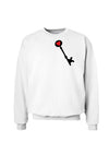 Couples Heart Lock and Key Sweatshirt - Lock or Key-Sweatshirts-TooLoud-White Key-Small-Davson Sales