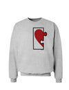 Couples Heart Puzzle Sweatshirt - Left Piece or Right Piece-Sweatshirts-TooLoud-Ash Gray Left Piece-Small-Davson Sales