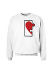 Couples Heart Puzzle Sweatshirt - Left Piece or Right Piece-Sweatshirts-TooLoud-White Left Piece-Small-Davson Sales