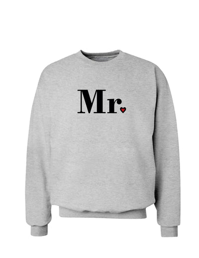 Couples Mr. and Mrs. Valentines Day Sweatshirt - Mr. or Mrs.-Sweatshirts-TooLoud-Ash Gray Mr.-Small-Davson Sales