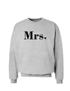 Couples Mr. and Mrs. Valentines Day Sweatshirt - Mr. or Mrs.-Sweatshirts-TooLoud-Ash Gray Mrs.-Small-Davson Sales