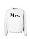 Couples Mr. and Mrs. Valentines Day Sweatshirt - Mr. or Mrs.-Sweatshirts-TooLoud-White Mrs.-Small-Davson Sales