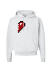 Couples Pixel Heart Design - Right Hoodie Sweatshirt by TooLoud-Hoodie-TooLoud-White-Small-Davson Sales