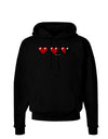 Couples Pixel Heart Life Bar - Left Dark Hoodie Sweatshirt by TooLoud-Hoodie-TooLoud-Black-Small-Davson Sales