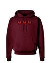 Couples Pixel Heart Life Bar - Left Dark Hoodie Sweatshirt by TooLoud-Hoodie-TooLoud-Maroon-Small-Davson Sales