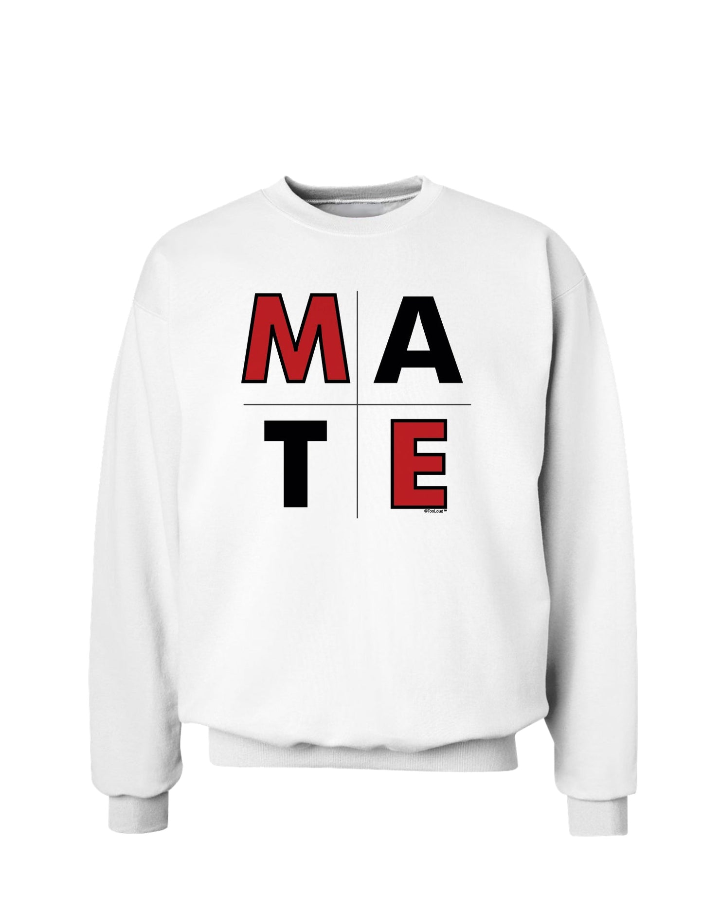 Couples Soul Mate Sweatshirt - Soul or Mate-Sweatshirts-TooLoud-White Mate-Small-Davson Sales