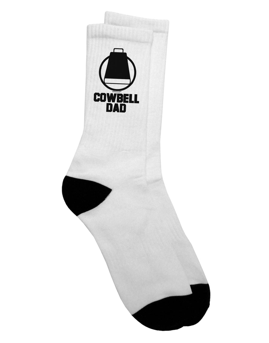 Cowbell Dad Adult Crew Socks - A Must-Have for Fashion-Forward Fathers by TooLoud-Socks-TooLoud-White-Ladies-4-6-Davson Sales