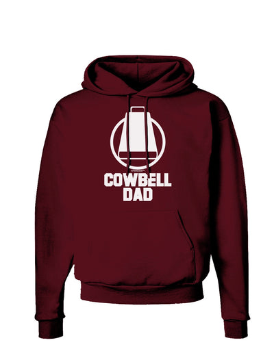 Cowbell Dad Dark Hoodie Sweatshirt by TooLoud-Hoodie-TooLoud-Maroon-Small-Davson Sales