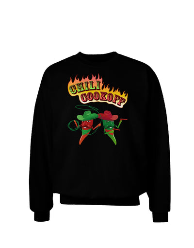 Cowboy Chili Cookoff Adult Dark Sweatshirt-Sweatshirts-TooLoud-Black-Small-Davson Sales