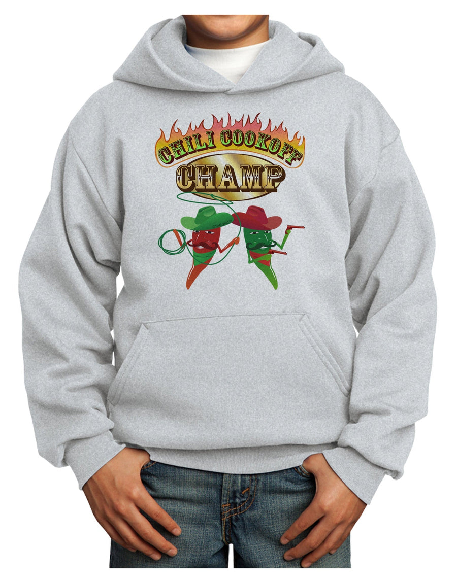 Cowboy Chili Cookoff Champ Youth Hoodie Pullover Sweatshirt-Youth Hoodie-TooLoud-White-XS-Davson Sales