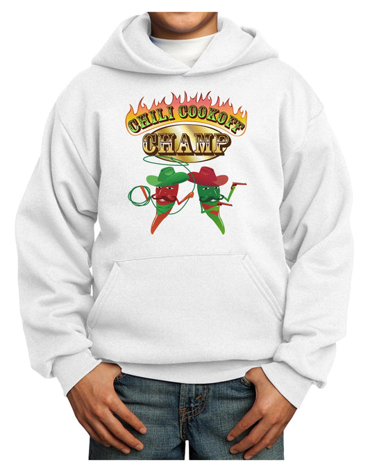Cowboy Chili Cookoff Champ Youth Hoodie Pullover Sweatshirt-Youth Hoodie-TooLoud-White-XS-Davson Sales