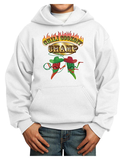 Cowboy Chili Cookoff Champ Youth Hoodie Pullover Sweatshirt-Youth Hoodie-TooLoud-White-XS-Davson Sales