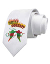 Cowboy Chili Cookoff Printed White Necktie