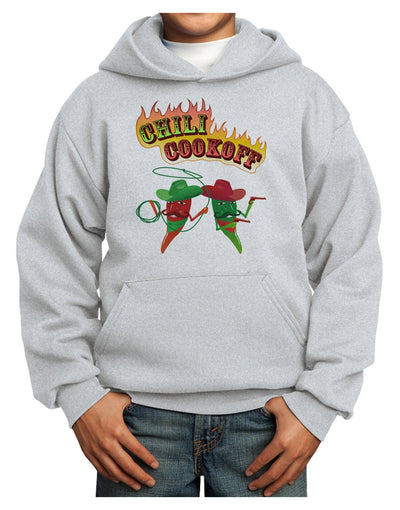 Cowboy Chili Cookoff Youth Hoodie Pullover Sweatshirt-Youth Hoodie-TooLoud-Ash-XS-Davson Sales