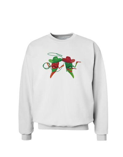 Cowboy Chili Peppers Sweatshirt-Sweatshirts-TooLoud-White-Small-Davson Sales