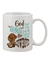 Cowboy-Inspired 11 oz Coffee Mug - A Divine Creation by God - TooLoud-11 OZ Coffee Mug-TooLoud-Davson Sales