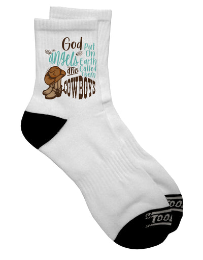 Cowboys Dark Adult Socks - A Divine Collection of Angelic Footwear-Socks-TooLoud-Short-Ladies-4-6-Davson Sales