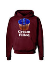 Cream Filled Blue Cupcake Design Dark Hoodie Sweatshirt by TooLoud-Hoodie-TooLoud-Maroon-Small-Davson Sales