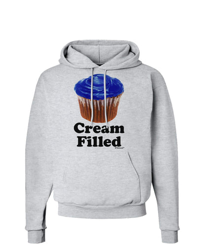 Cream Filled Blue Cupcake Design Hoodie Sweatshirt by TooLoud-Hoodie-TooLoud-AshGray-Small-Davson Sales