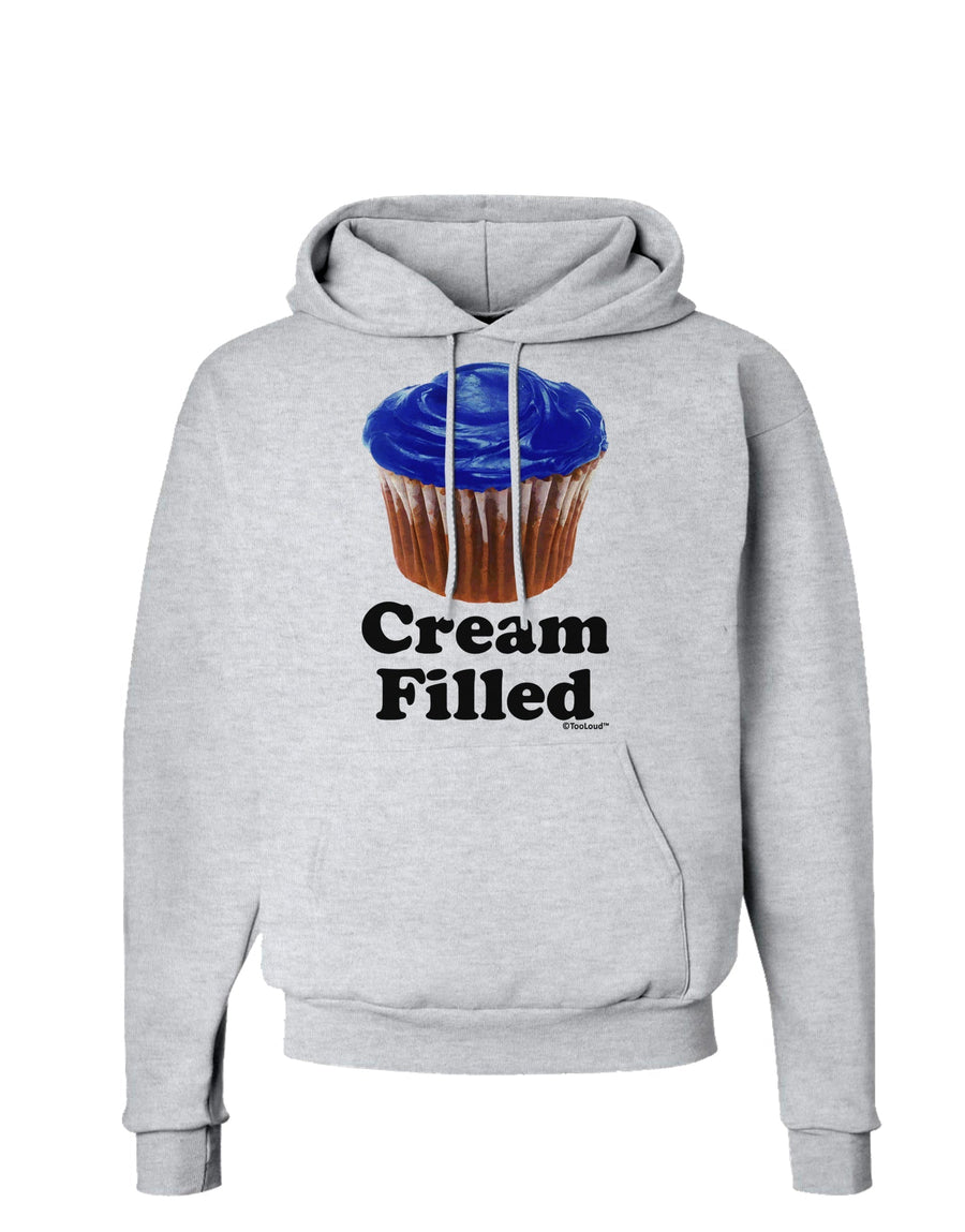 Cream Filled Blue Cupcake Design Hoodie Sweatshirt by TooLoud-Hoodie-TooLoud-White-Small-Davson Sales