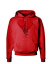 Crumbling Broken Heart Hoodie Sweatshirt by-Hoodie-TooLoud-Red-Small-Davson Sales