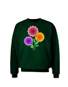 Crystal Dahlias Adult Dark Sweatshirt-Sweatshirt-TooLoud-Deep-Forest-Green-Small-Davson Sales