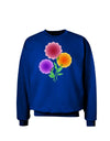 Crystal Dahlias Adult Dark Sweatshirt-Sweatshirt-TooLoud-Deep-Royal-Blue-Small-Davson Sales