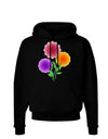 Crystal Dahlias Dark Hoodie Sweatshirt-Hoodie-TooLoud-Black-Small-Davson Sales