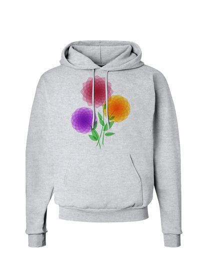 Crystal Dahlias Hoodie Sweatshirt-Hoodie-TooLoud-AshGray-Small-Davson Sales