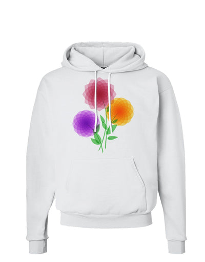 Crystal Dahlias Hoodie Sweatshirt-Hoodie-TooLoud-White-Small-Davson Sales