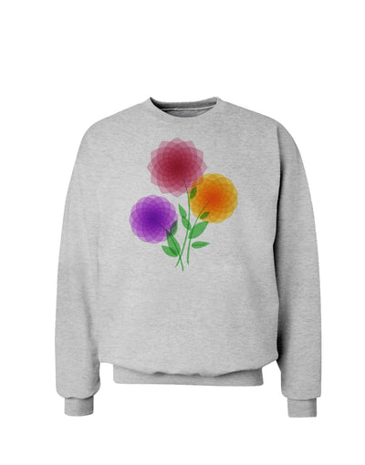 Crystal Dahlias Sweatshirt-Sweatshirt-TooLoud-AshGray-Small-Davson Sales