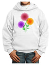 Crystal Dahlias Youth Hoodie Pullover Sweatshirt-Youth Hoodie-TooLoud-White-XS-Davson Sales